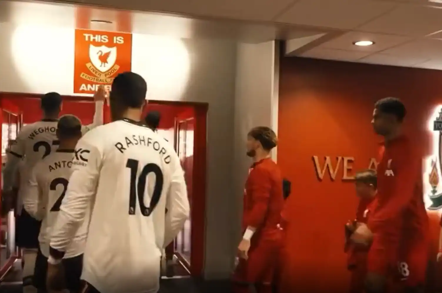 Wout Weghorst Apologizes After Touching 'This is Anfield' Sign