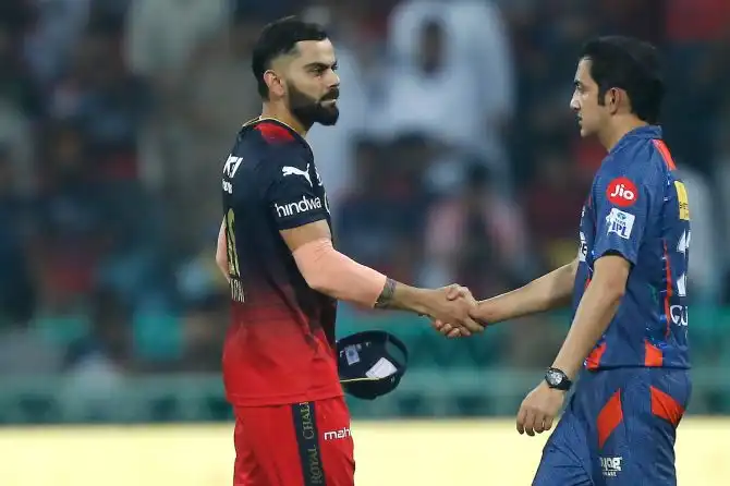 Kohli-Gambhir Altercation Mars RCB’s Win Over LSG Kohli-Gambhir Altercation Mars RCB's Win Over LSG