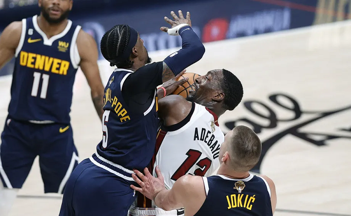 NBA Finals Game 3: Denver Nuggets won the 3rd game by 109-94 against Miami Heat to lead in the finals by 2-1 NBA Finals Game 3