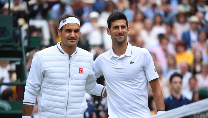 Roger Federer told the media about his view on Novak Djokovic achievments Federer