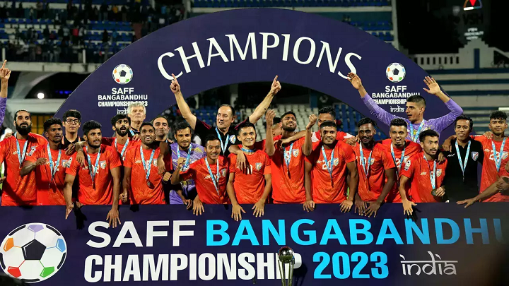 India won the SAFF Championship after defeating Kuwait in penalties by 5-4, Sunil Chhetri won Golden Boot, Golden Ball SAFF Championship