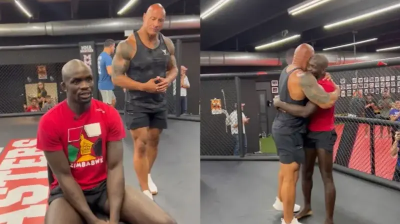 The Rock and Themba Gorimbo