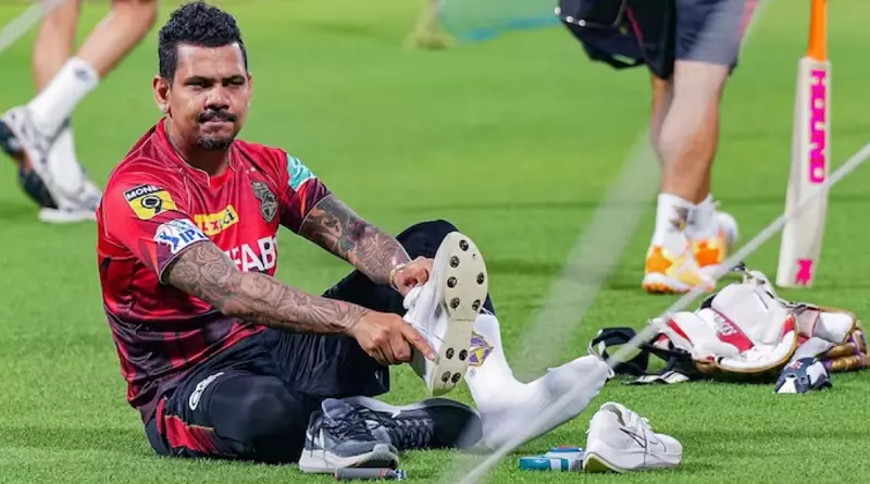 Sunil Narine got the first ever Red Card in Cricket due to his…. Sunil Narine