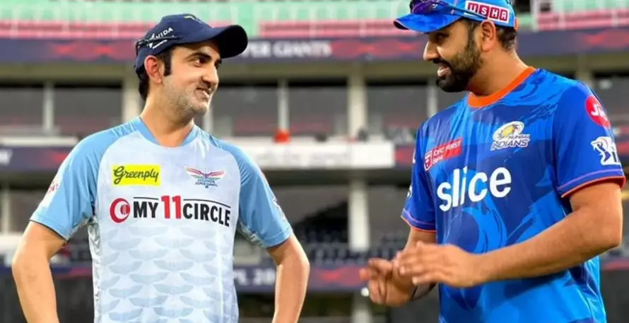 Gautam Gambhir drops a huge statement on Rohit Sharma, revealing how MS Dhoni helped him. Gautam Gambhir during IPL