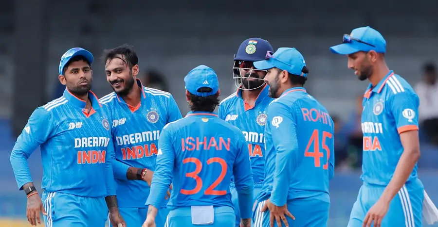 Image of Indian team in Asia Cup 2023