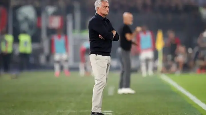 Mourinho refused to talk to the media after AS Roma lost to AC Milan by 2-1 scoreline Jose Mourinho in the AS Roma Match