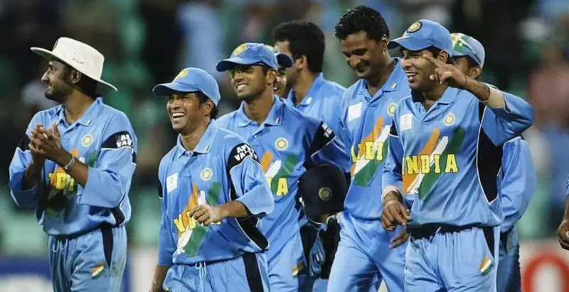 indias jersey for 2003 odi world cup