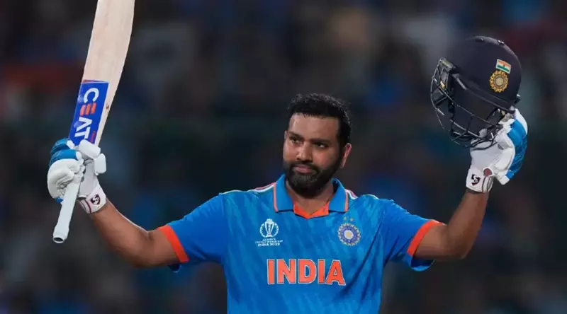 rohit sharma after hitting century getty