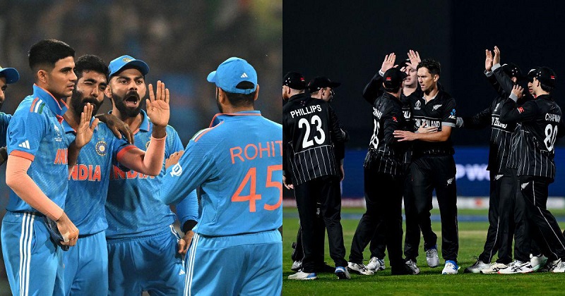 How Good Are New Zealand And India In The Semi-Finals Of The ICC ODI World Cup? India and New Zealand team in the World Cup 2023