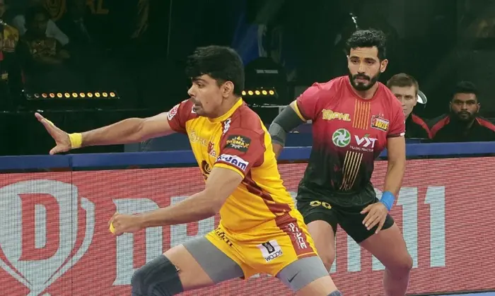 Bengaluru Bulls Triumph Over Telugu Titans in PKL Showdown: Pawan Sehrawat Faces Mentor Randhir Singh PKL 2023 Clash