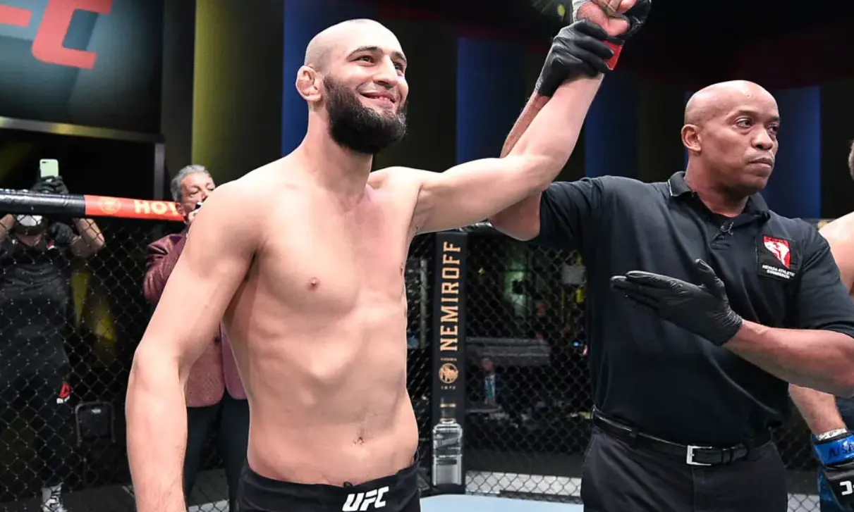 “He Gave Me His Word; He Has To Answer For That.” Khamzat Chimaev Frustrated With Dana White Khamzat Chimaev after his win in the octagon