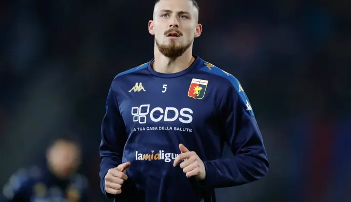 Radu Dragusin in Genoa Jersey