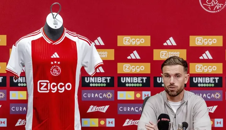 Jordan Henderson’s Ajax No.6 Shirt Becomes Fastest-Selling in Club’s History Ajax Singed Jordan Henderson
