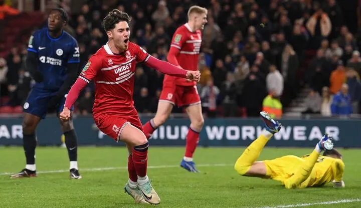 Middlesbrough Stun Chelsea in Carabao Cup Semi-Final First Leg Chelsea lost to Middlesbrough in Carabao Cup