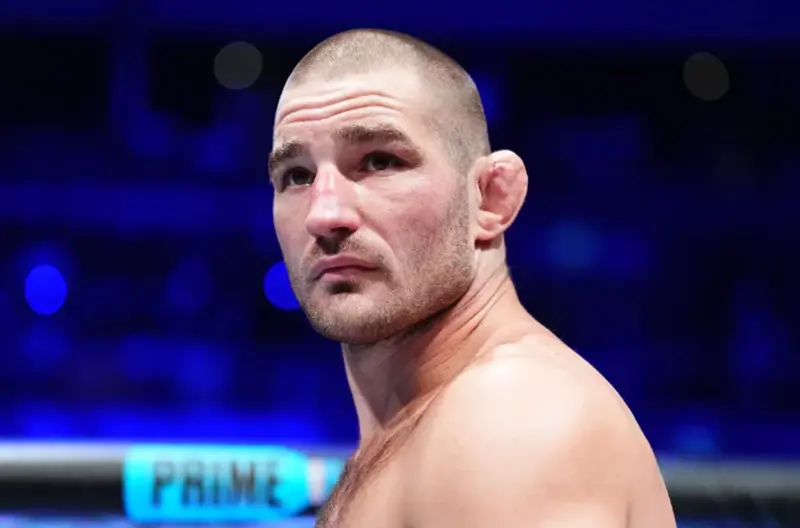 Sean Strickland before the start of the fight