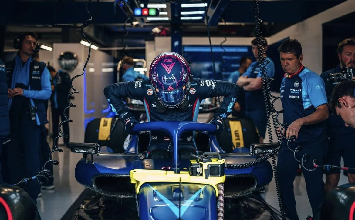 Alex Albon In Williams Racing F1 Car