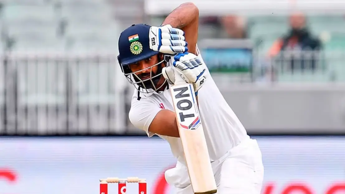 “It’s a shame” Former Andhra Pradesh’s Chief Minister Backs Hanuma Vihari Hanuma Vihari playing a shot in a match