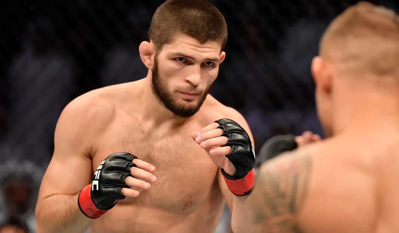 Khabib Nurmagomedov Was Heavily Rewarded By Vladimir Putin After His Win Against Conor McGregor: Dana White Khabib Nurmagomedov fighting with Dustin Poirier