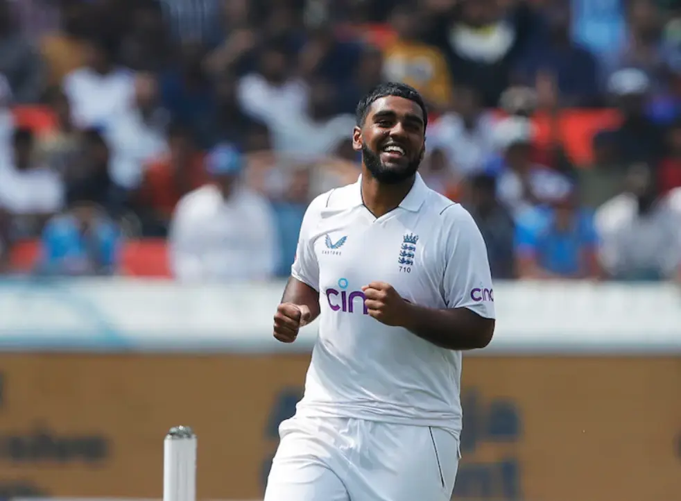 Rehan Ahmed during test match