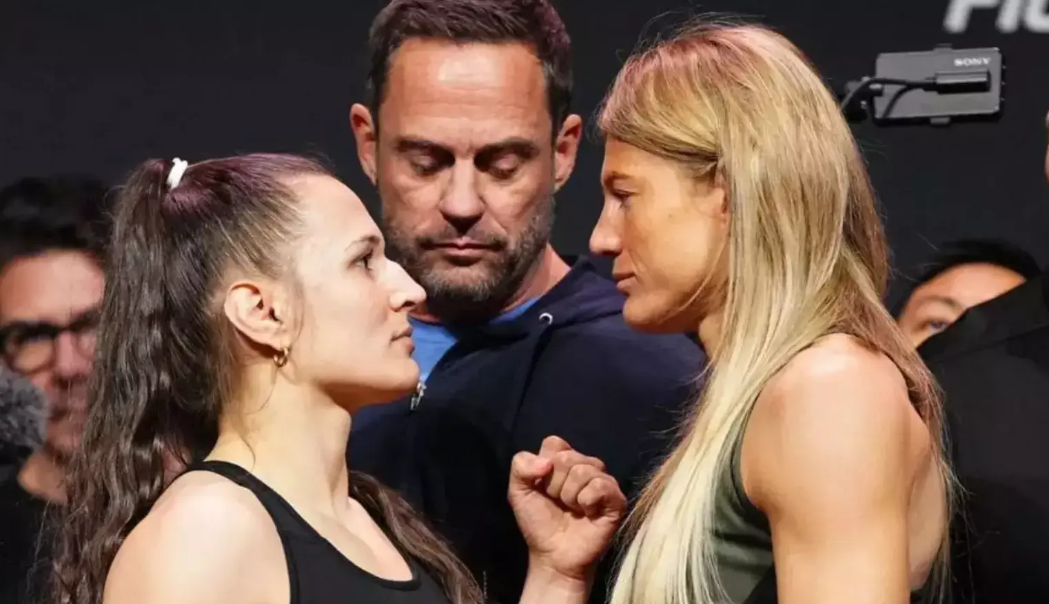 UFC Atlantic City: Erion Blanchfield and Manon Fiorot during face-off
