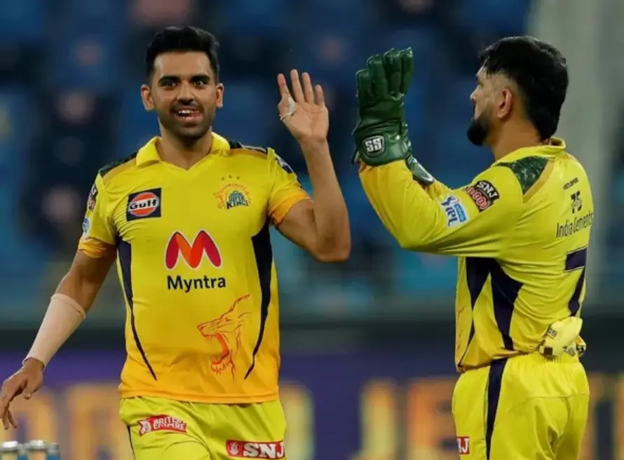 IPL 2024 7th Match CSK vs GT: “There’s Confusion” Deepak Chahar On CSK’s Captaincy Change Deepak Chahar celebrating his wicket with MS Dhoni