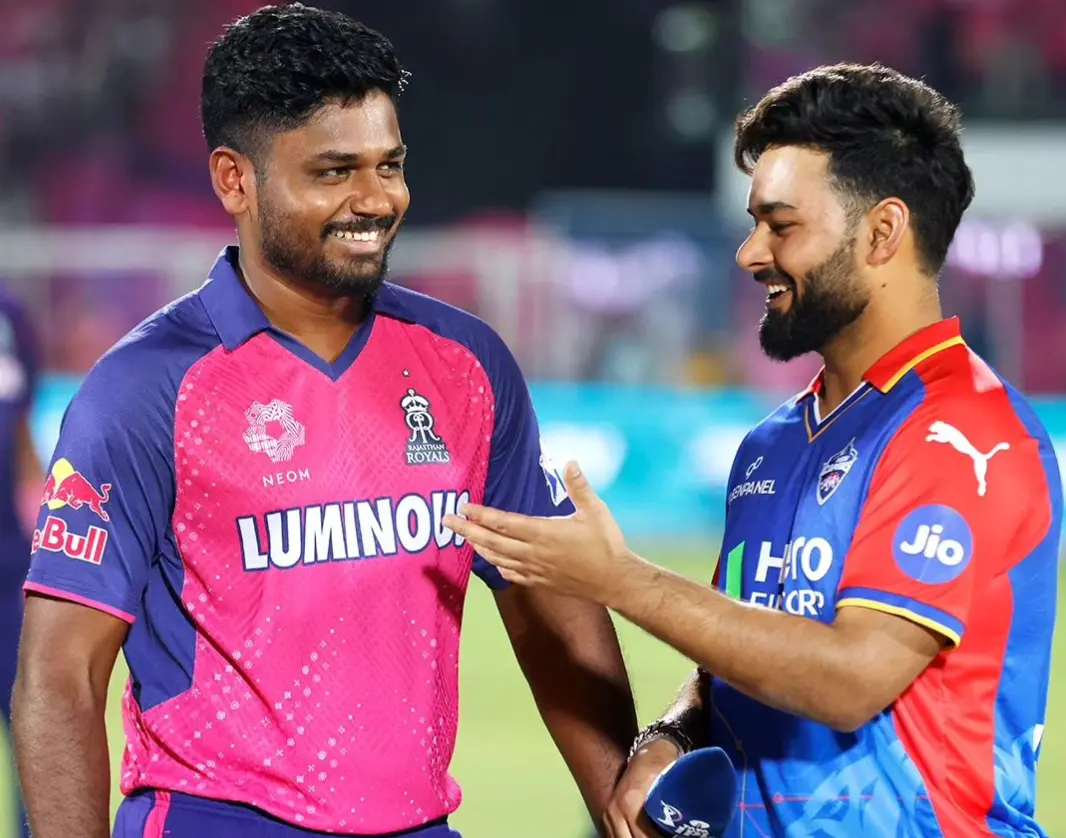 IPL 2024 9th Match RR vs DC: Match Results| Award Winners| Player Of The Match| Records| Scorecard RR vs DC : Rishabh Pant and Sanju Samson during toss
