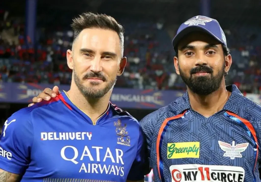 RCB vs LSG IPL 2024: Faf du Plessis and KL Rahul during toss