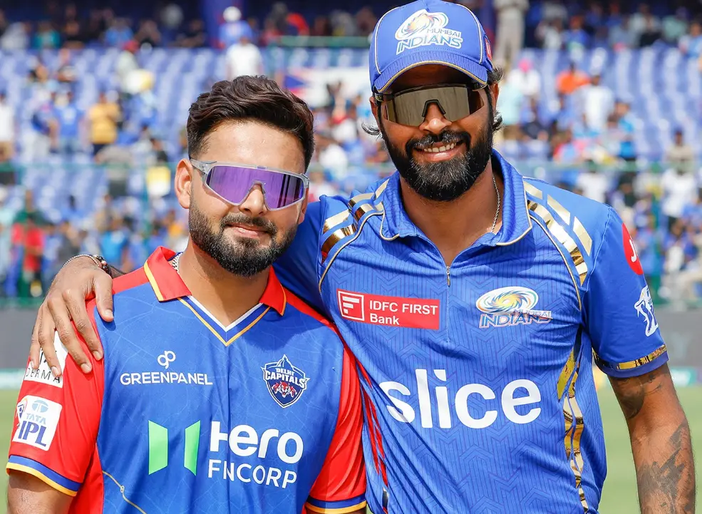 IPL 2024 43rd Match DC vs MI: Match Results| Award Winners| Player Of The Match| Records| Scorecard DC vs MI: Rishabh Pant and Hardik Pandya during toss