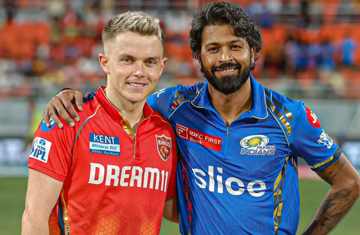 PBKS vs MI: Hardik Pandya and Sam Curran during toss