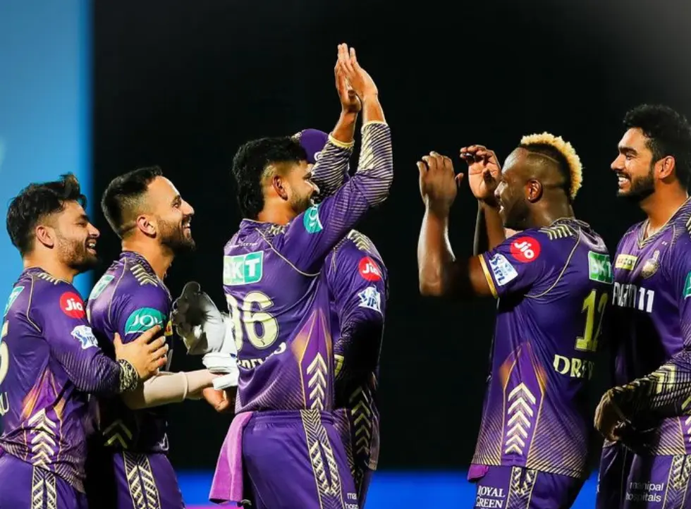 DC vs KKR IPL 2024: KKR team celebrating after victory