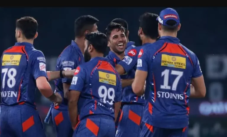LSG vs CSK: LSG players celebrating a wicket