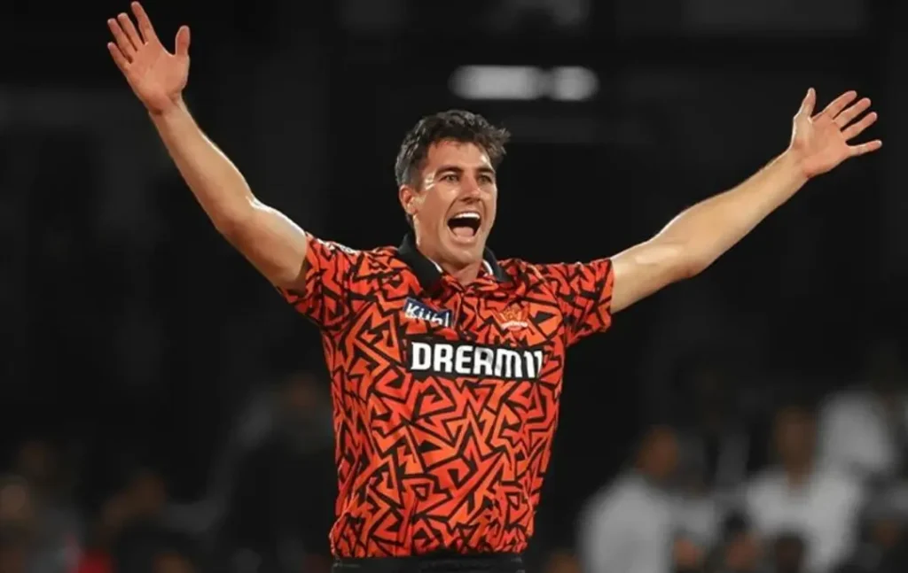 DC vs SRH: Pat Cummins celebrating a wicket