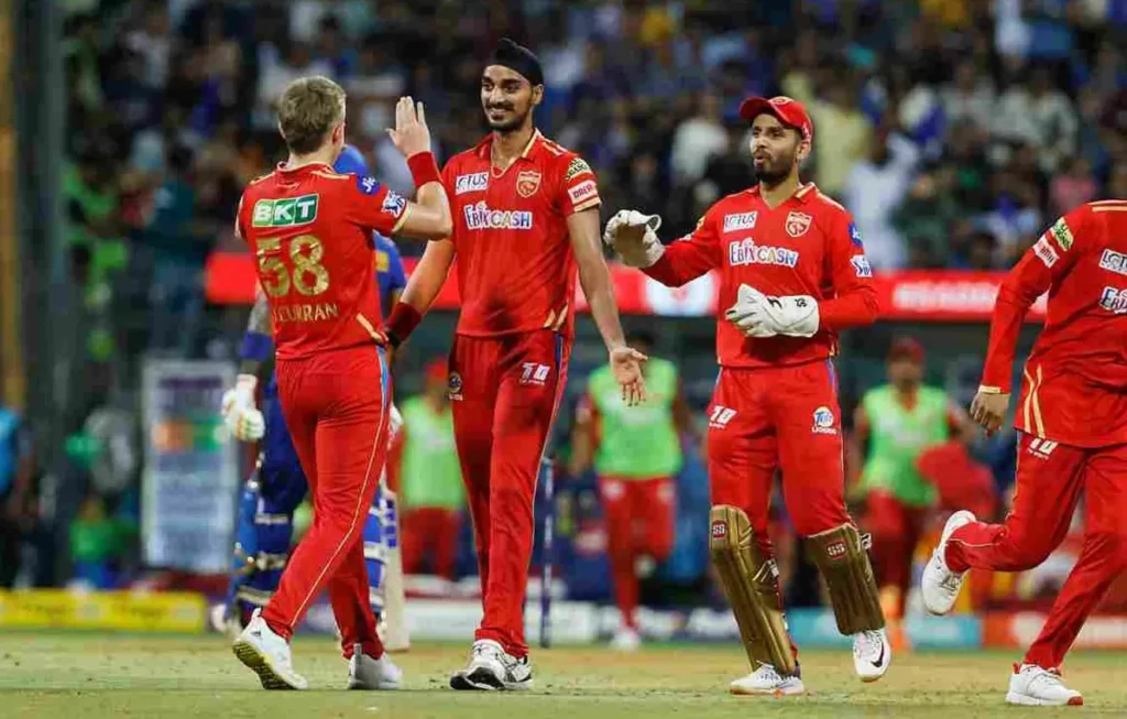 PBKS vs SRH IPL 2024: Punjab Kings players celebrating the wicket