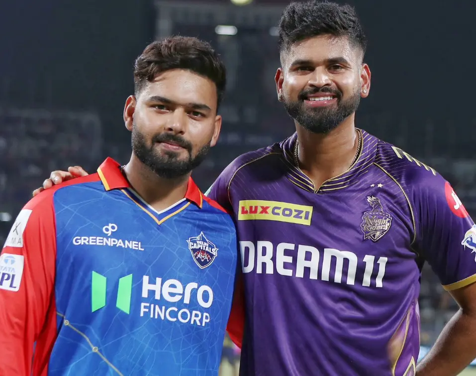 IPL 2024 47th Match KKR vs DC: Match Results| Award Winners| Player Of The Match| Records| Scorecard KKR vs DC: Rishabh pant and Shreyas Iyer before toss