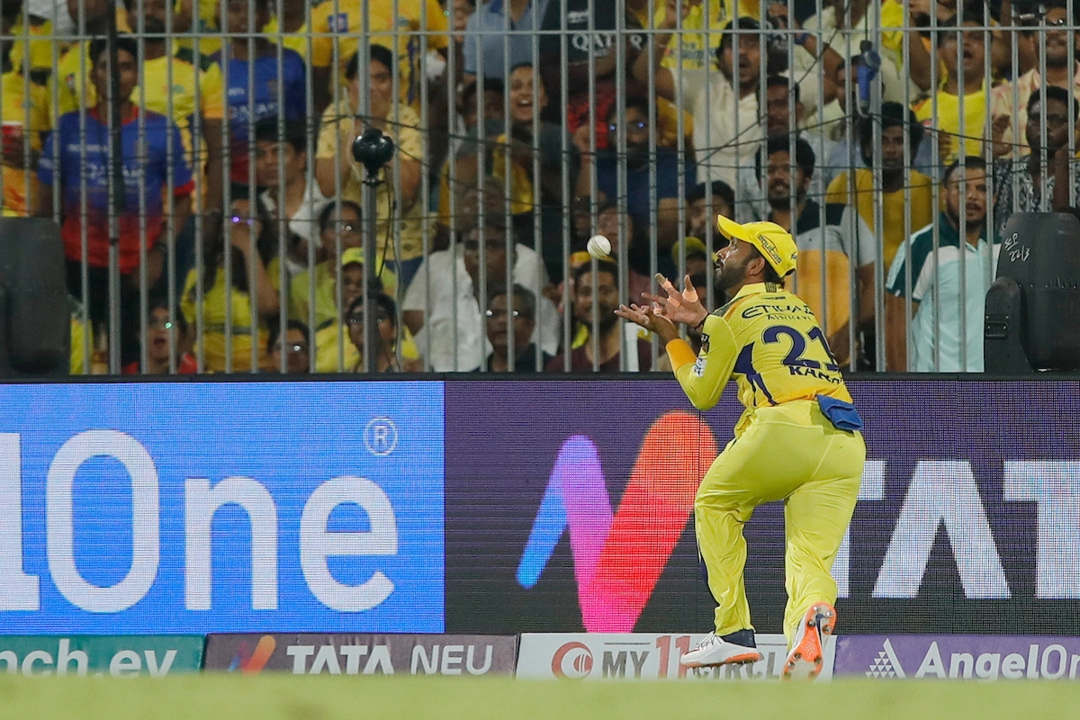 Rahane took one of the most amazing catches of IPL