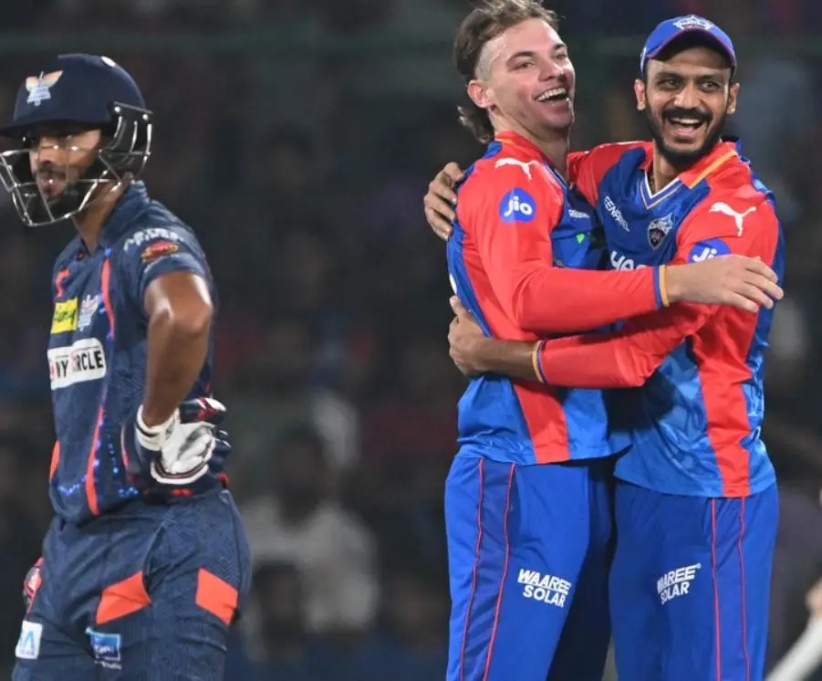 IPL 2024 64th Match DC vs LSG: Match Results| Award Winners| Player Of The Match| Records| Scorecard DC vs LSG: Tristan Stubbs and Axar Patel celebrating after getting a wicket