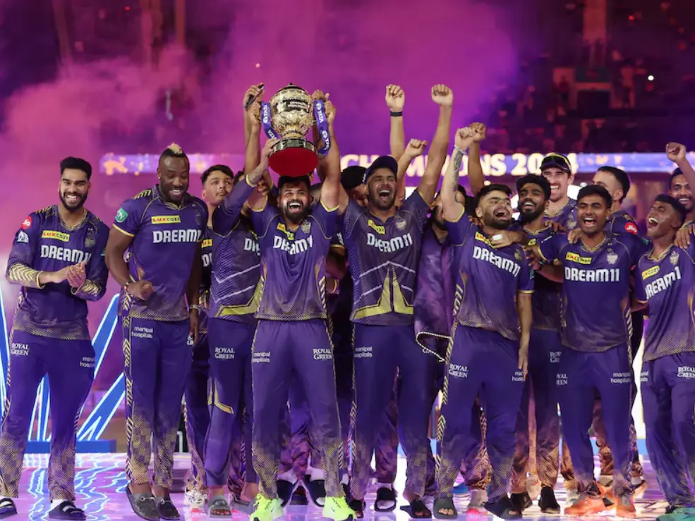 IPL 2024 Final KKR vs SRH: Match Results| Award Winners| Player Of The Match| Records| Scorecard KKR vs SRH: KKR teammates celebrating IPL 2024 win