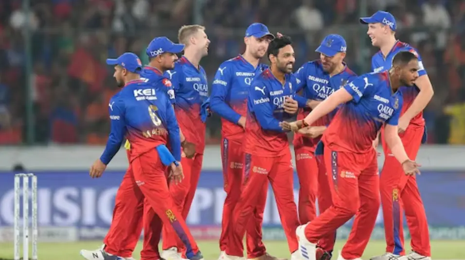 RCB vs GT: RCB players celebrating a wicket