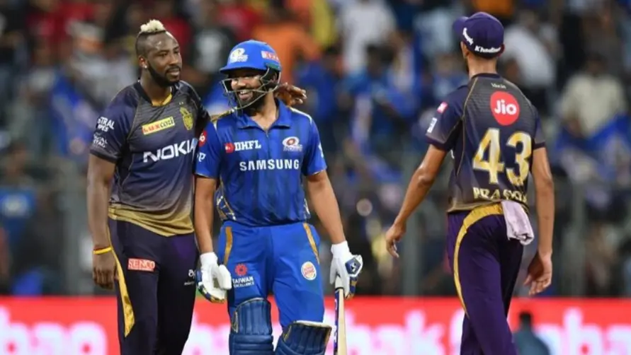 MI vs KKR: Rohit Sharma getting dismissed by Andre Russell