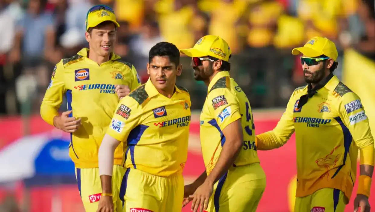 IPL 2024 53rd Match PBKS vs CSK: Match Results| Award Winners| Player Of The Match| Records| Scorecard PBKS vs CSK: CSK teammates celebrating a wicket