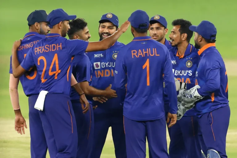 India team during a T20i match