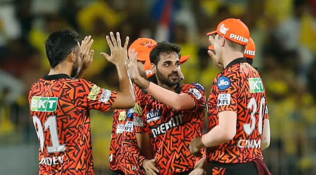 IPL 2024 Qualifier 2 SRH vs RR: Weather Forecast And Pitch Report SRH vs RR: Bhuvneshwar Kumar celebrating after wicket