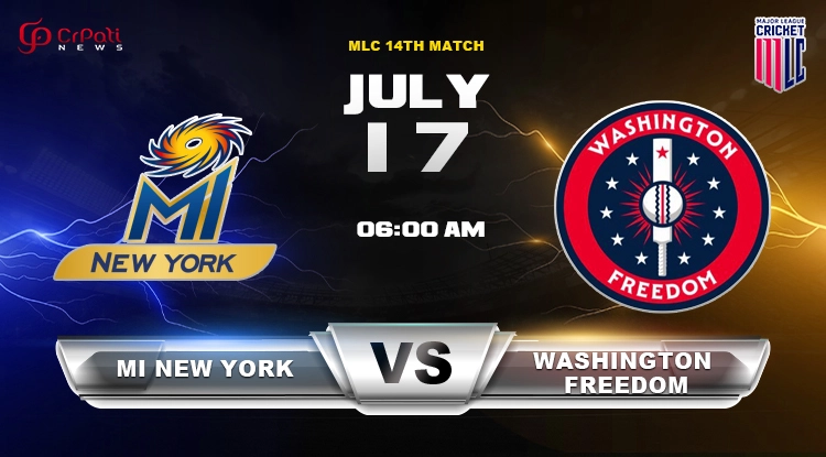 MINY vs WAF 14th MLC 2024 Match Prediction: MI New York vs Washington Freedom, Key Players, Pitch Report, Dream 11 Prediction And Playing 11 MINY VS WAF 13th MLC Match