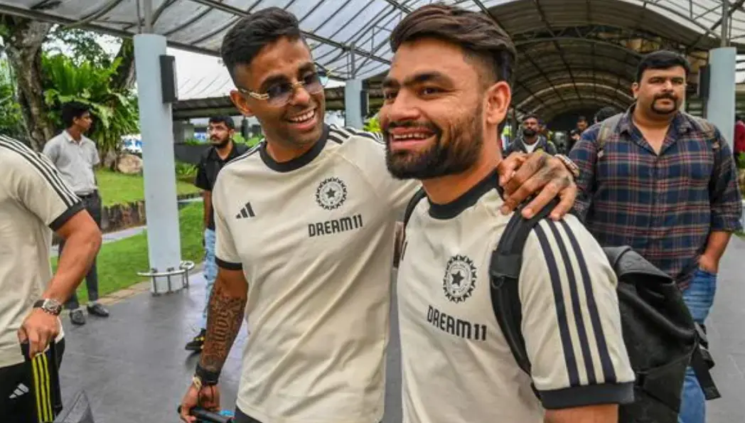 Rinku Singh with Suryakumar Yadav