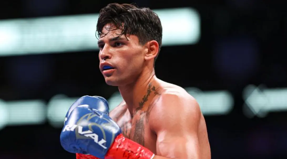 Ryan Garcia during boxing match