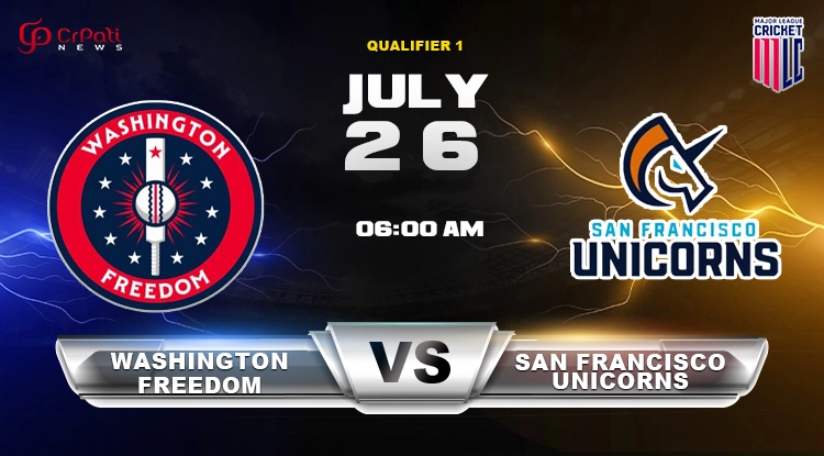 SF vs WAF Qualifier 1 MLC 2024 Match Prediction: San Francisco Unicorns vs Washington Freedom, Key Players, Pitch Report, Dream 11 Prediction And Playing 11 SF vs WAF Qualifier 1 Match Prediction
