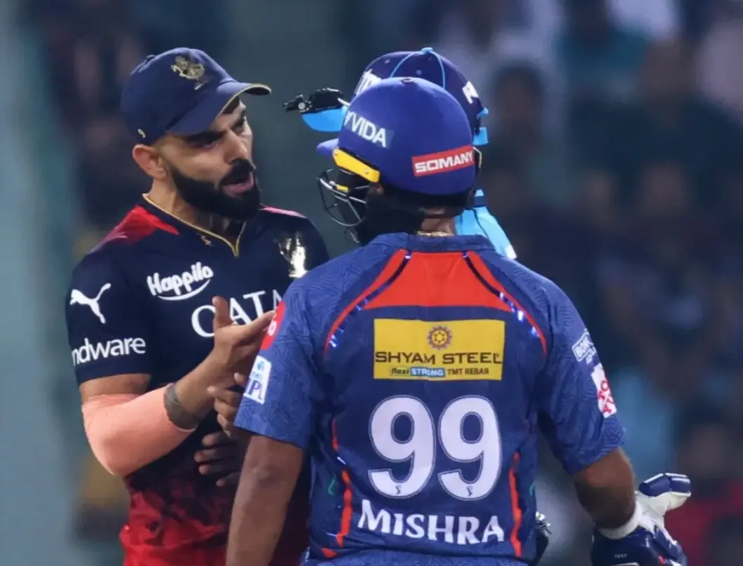 “It Was Gautam Gambhir” Amit Mishra Revealed Big Truth About Virat-Gambhir Feud Virat Kohli and Amit Mishra during an IPL match