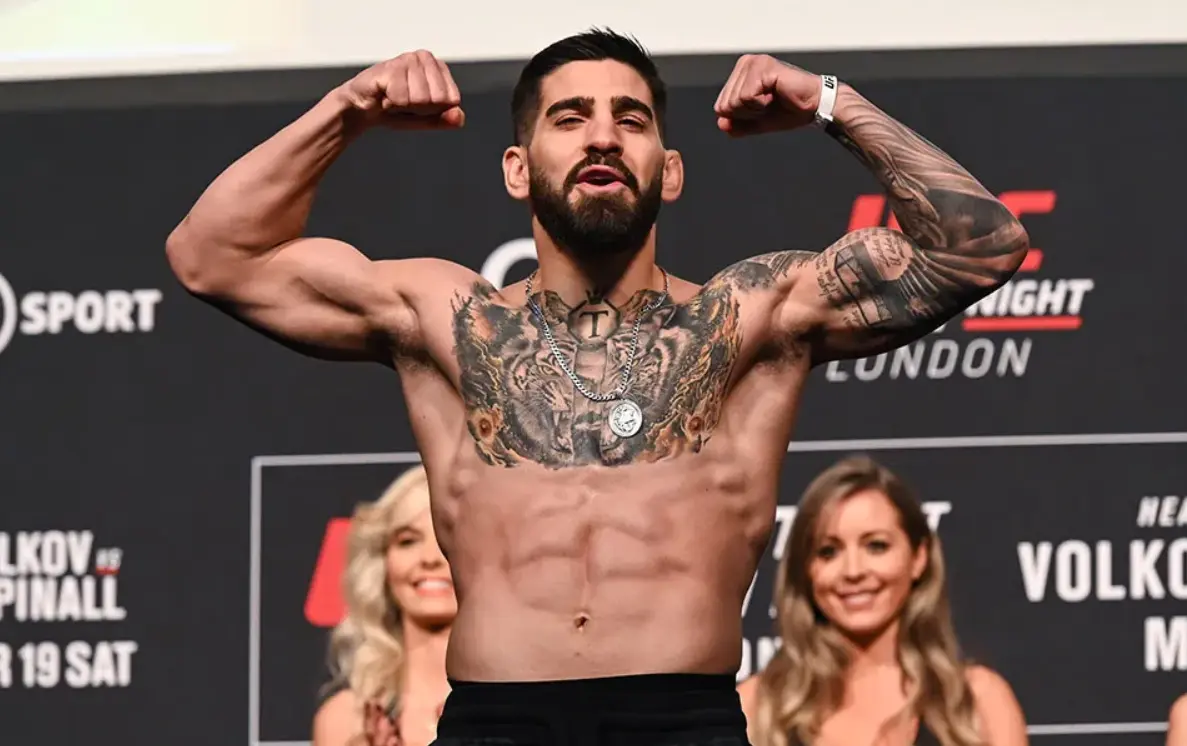 Ilia Topuria Revealed Whether BMF Title Would Be On The Line At UFC 308 Ilia Topuria during weigh-ins