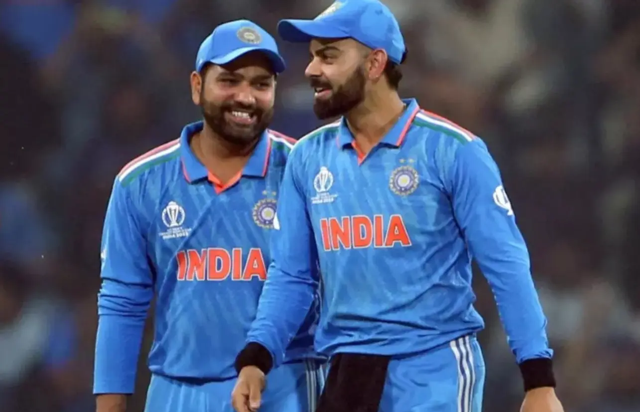 Virat Kohli and Rohit Sharma during a match