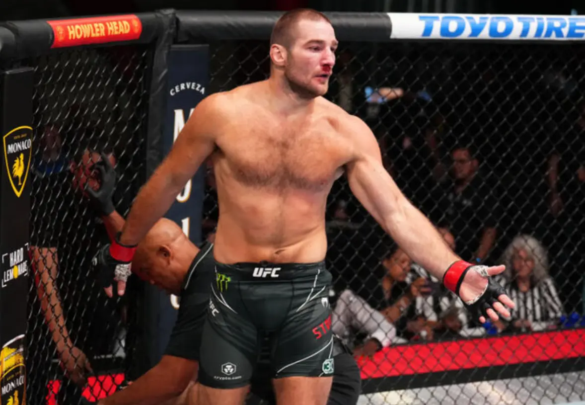 Sean Strickland after his victory
